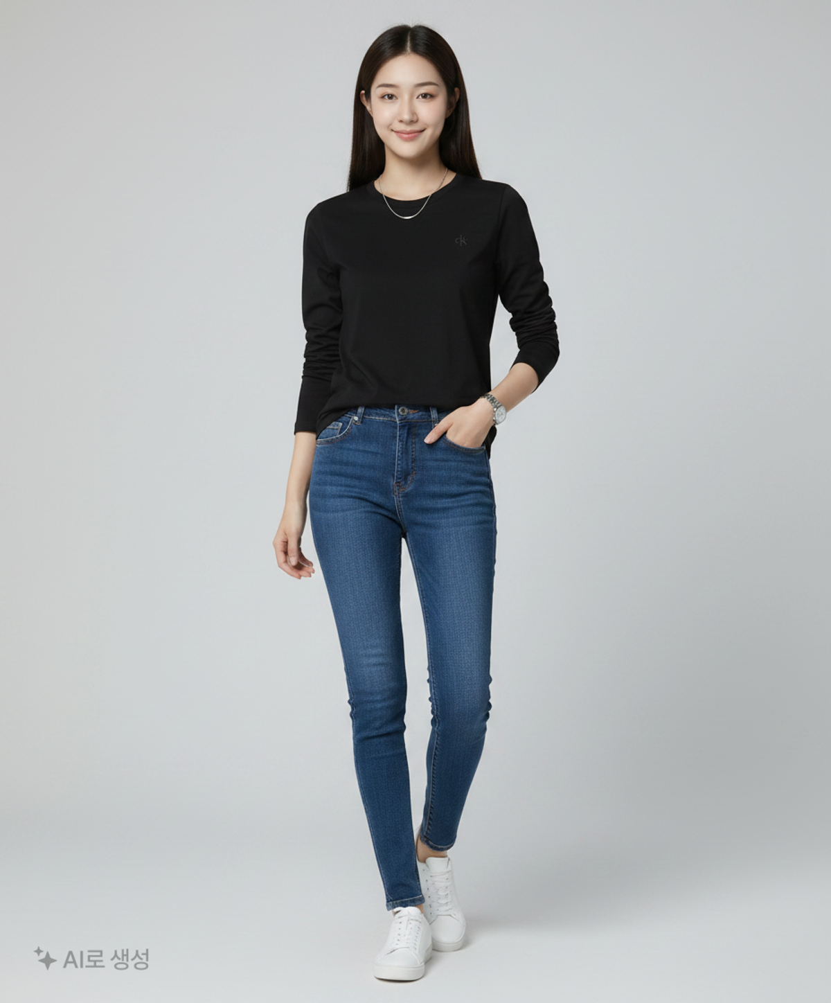 행텐(HANG TEN) 공용 이지 클래식 코튼 자수 티셔츠_100(10430-031-601-05) M