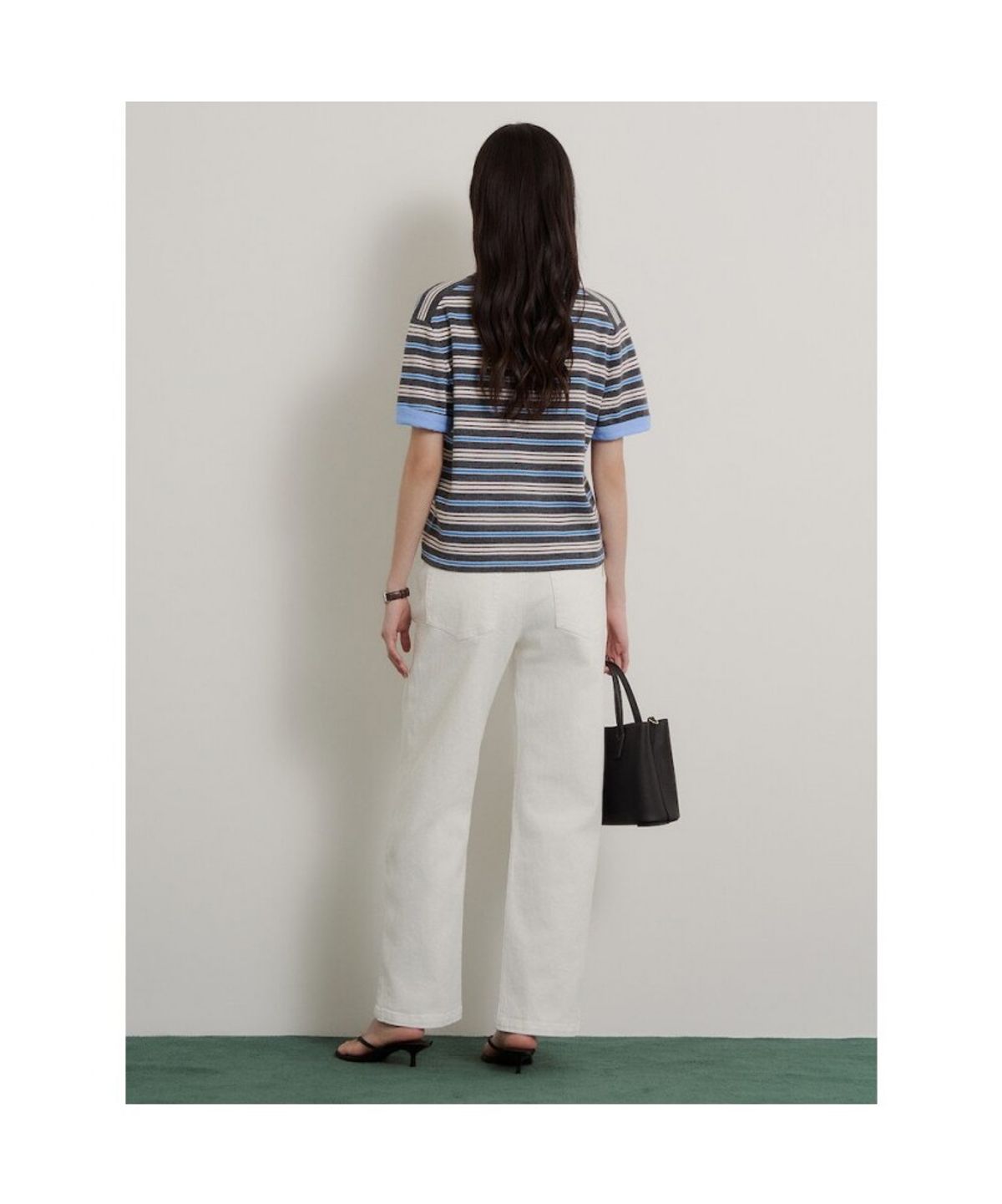 빈폴 레이디스(BEANPOLE LADIES) [Essential] 스트레이트 데님 팬츠  화이트 (BF6821E911)