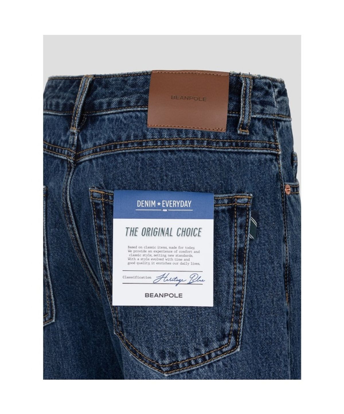 빈폴 레이디스(BEANPOLE LADIES) [Essential] 스트레이트 데님 팬츠  네이비 (BF6821E91R)