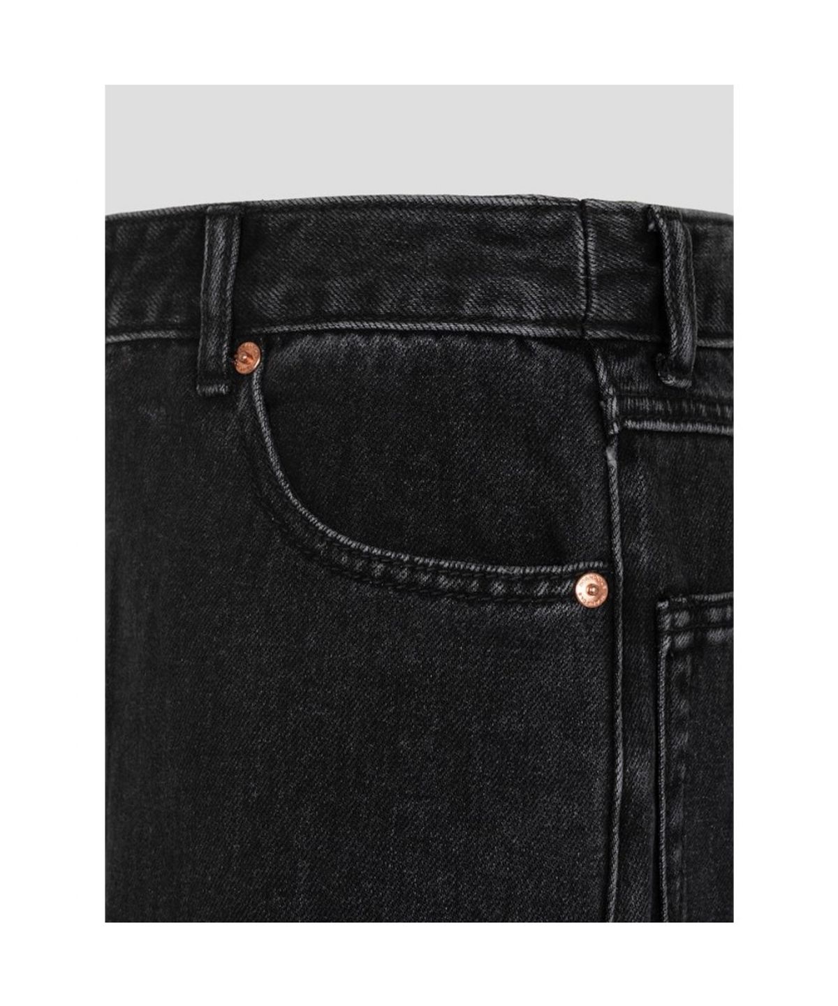 빈폴 레이디스(BEANPOLE LADIES) [Essential] 와이드 데님 팬츠  블랙 (BF6821E925)