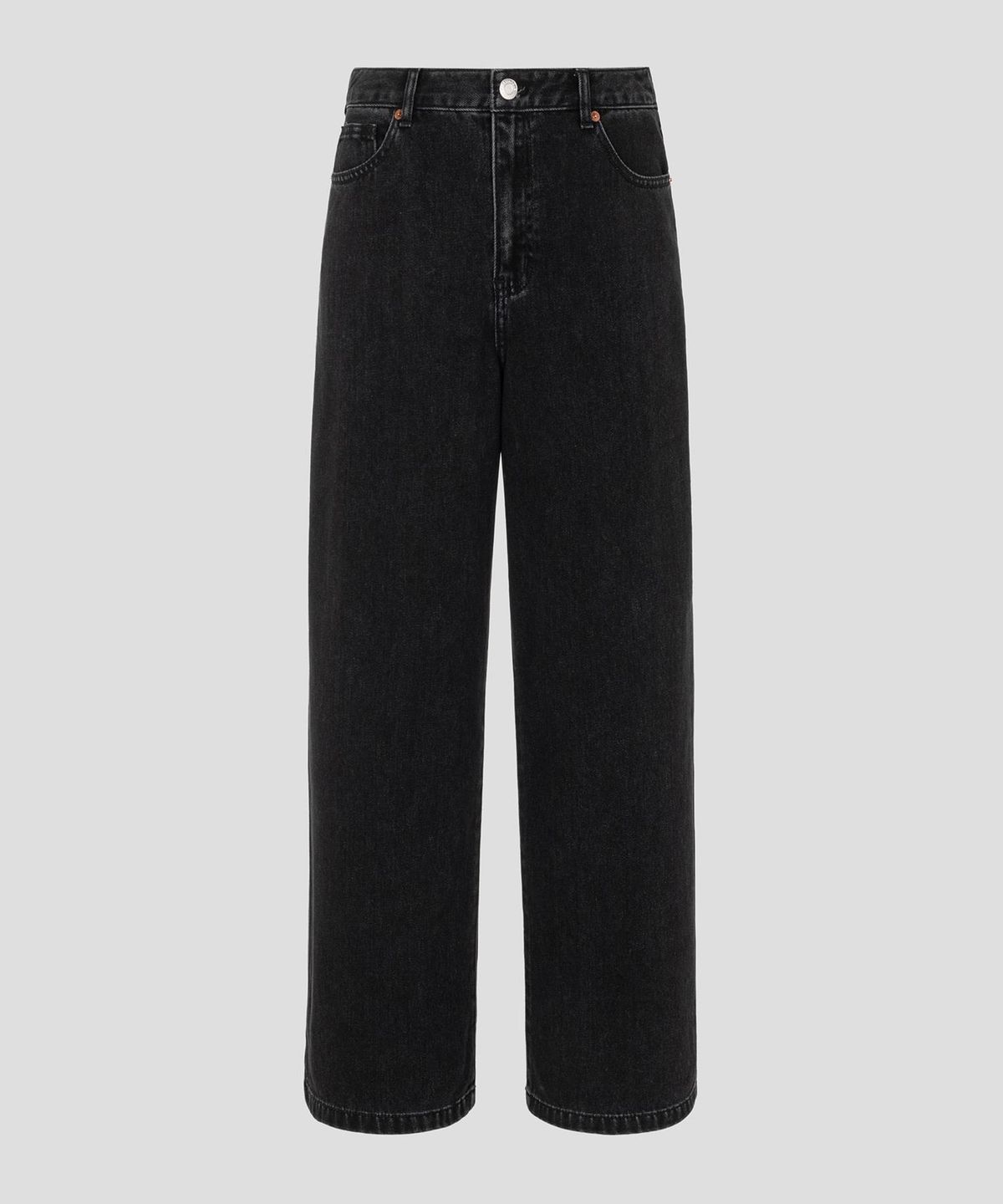 빈폴 레이디스(BEANPOLE LADIES) [Essential] 와이드 데님 팬츠  블랙 (BF6821E925)