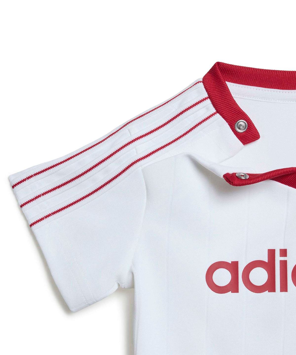 아디다스 키즈(ADIDAS KIDS) 핀스트라이프 스프린터 쇼츠 티 세트 인펀트 - 화이트 / KT4363