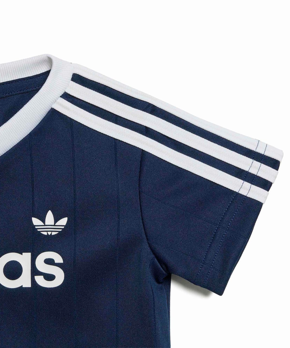 아디다스 키즈(ADIDAS KIDS) 핀스트라이프 스프린터 쇼츠 티 세트 인펀트 - 네이비 / KT4364