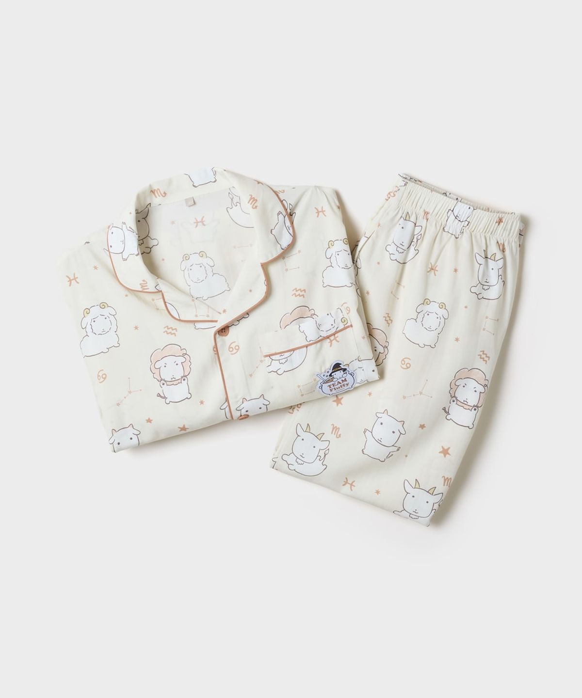 스파오(SPAO) [가나디] 긴팔 파자마(Ivory)_SPPPG49U07
