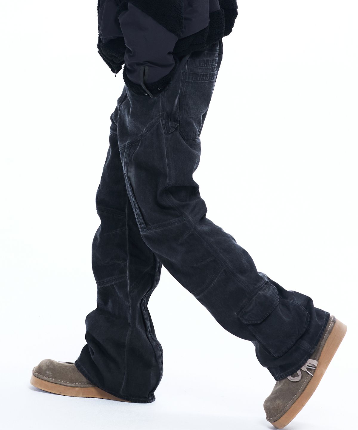알에스에스씨(RSSC) CUTLINE WASHED FLARE PANTS - LUNA