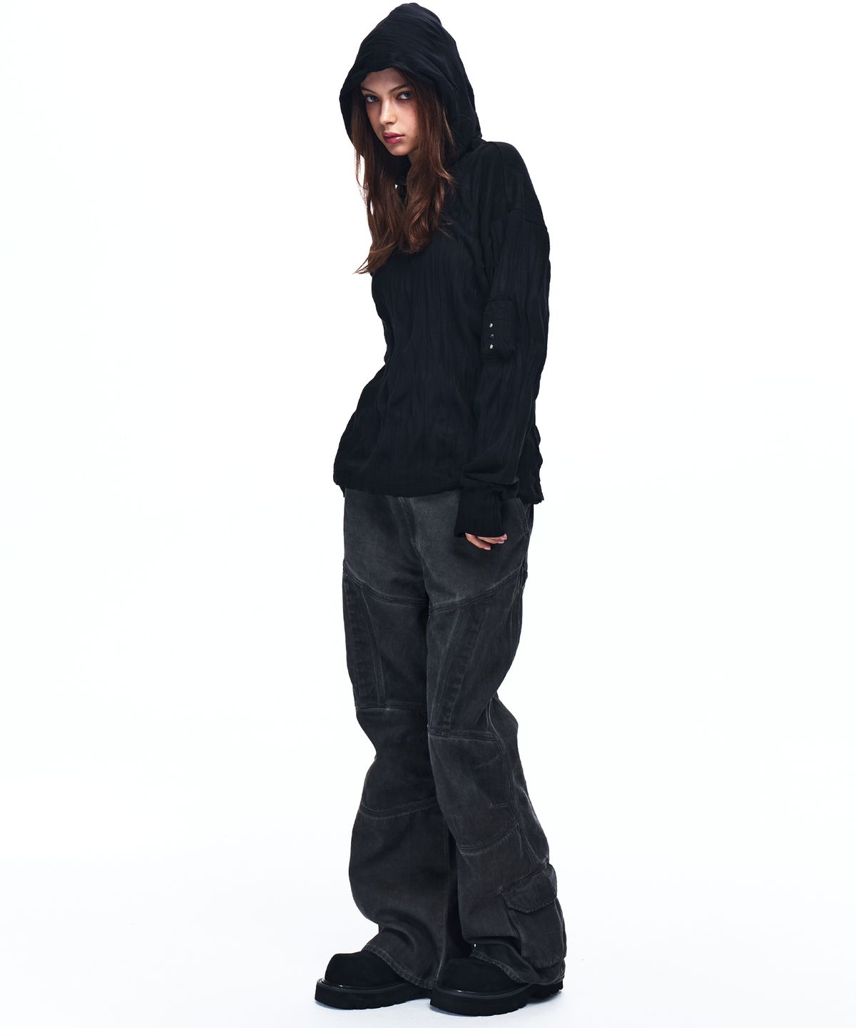 알에스에스씨(RSSC) CUTLINE WASHED FLARE PANTS - LUNA