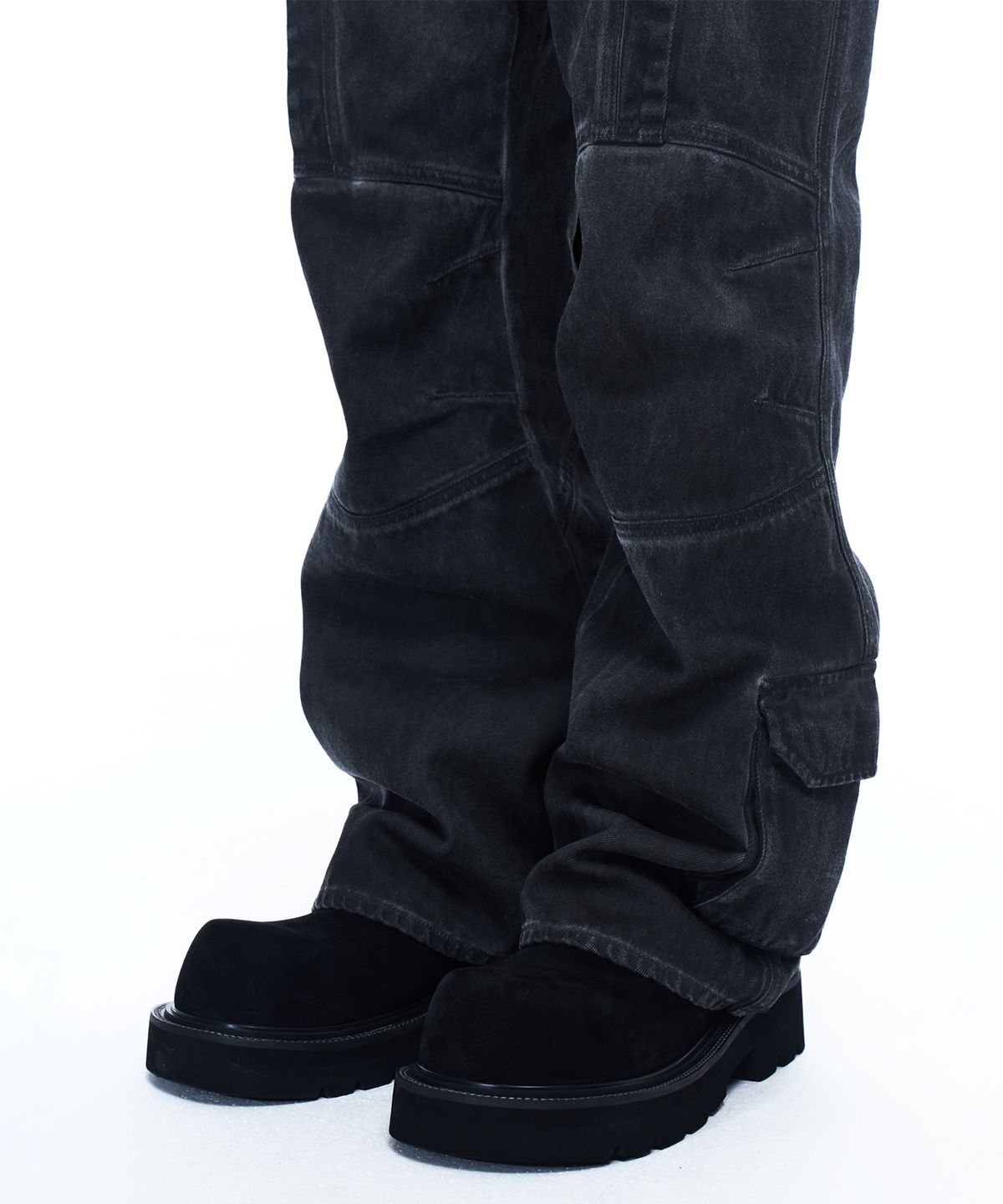 알에스에스씨(RSSC) CUTLINE WASHED FLARE PANTS - LUNA