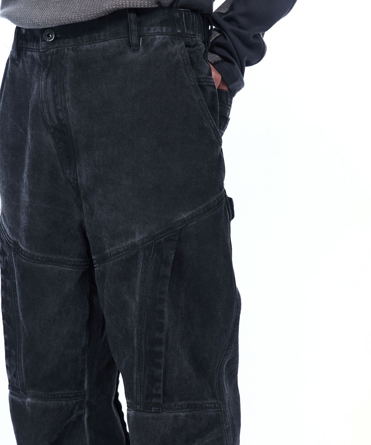 알에스에스씨(RSSC) CUTLINE WASHED FLARE PANTS - LUNA