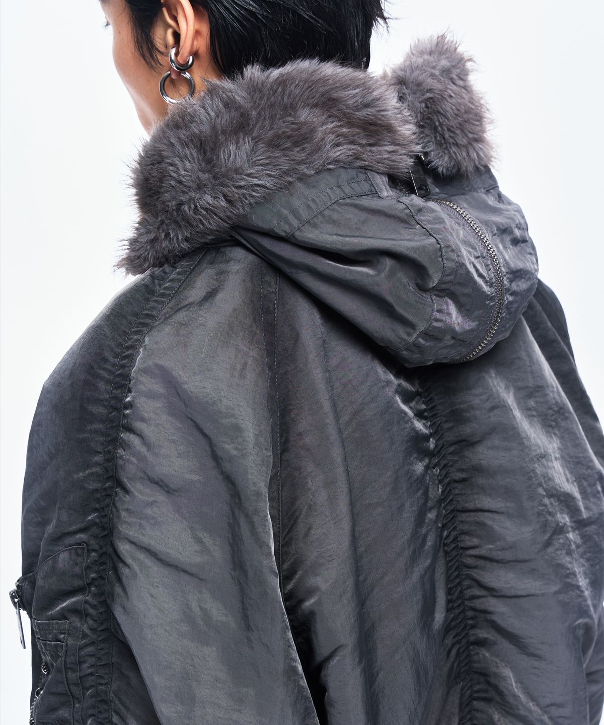 알에스에스씨(RSSC) OVERDYED N-2B BOMBER JACKET - CHARCOAL
