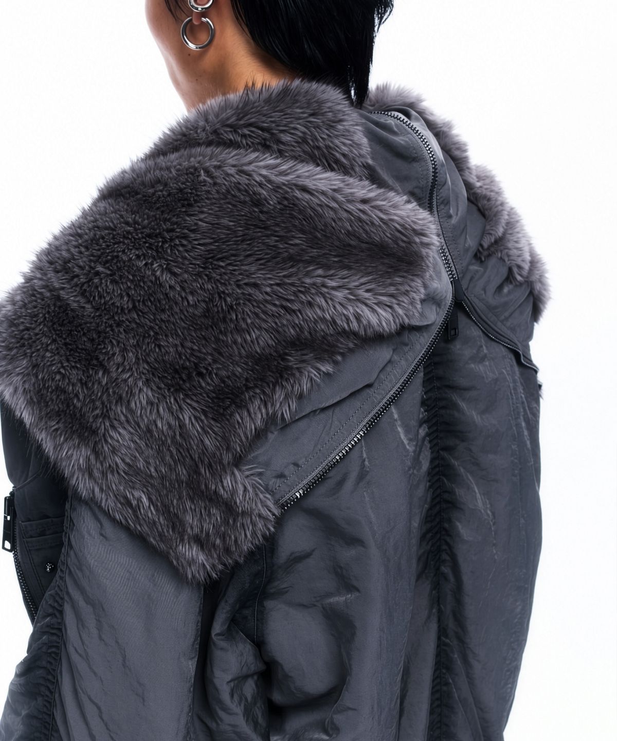 알에스에스씨(RSSC) OVERDYED N-2B BOMBER JACKET - CHARCOAL
