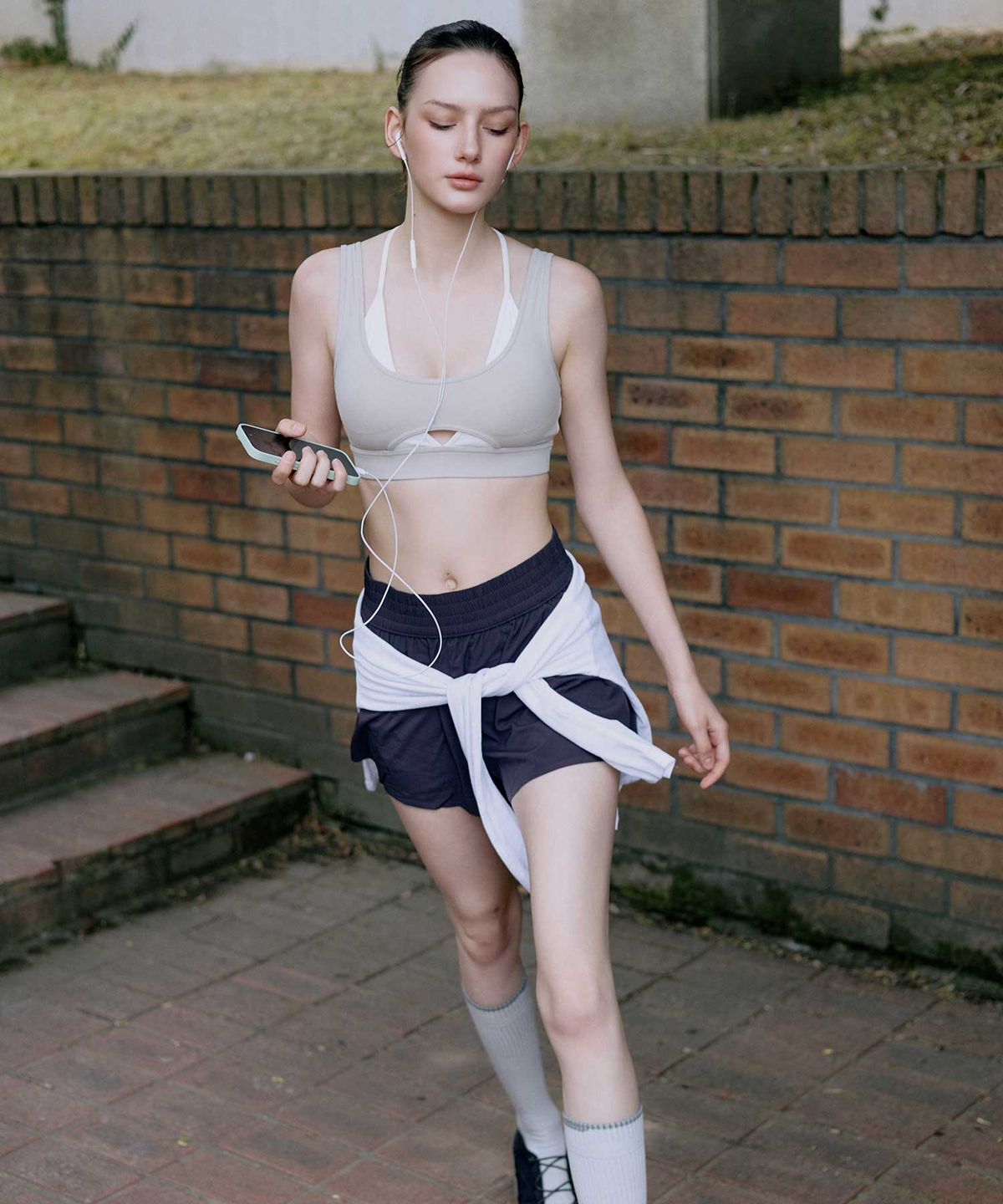 도로시와(DOROSIWA) [Sports] 에어리 소프트 컷아웃 레이어 브라_6colors
