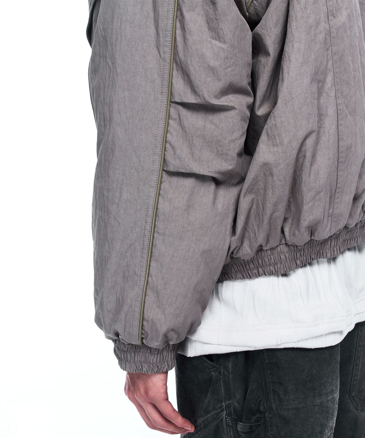 알에스에스씨(RSSC) FUR LINE HOODIED PARKA - GRAY