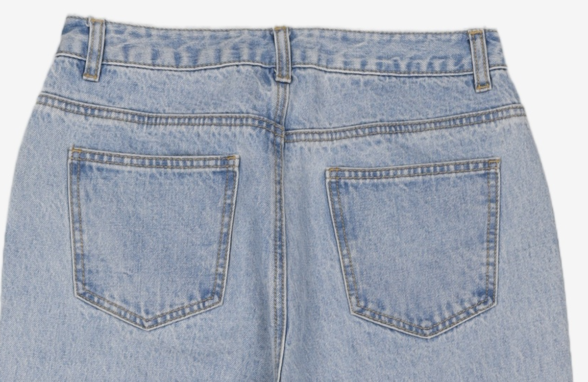 미쏘(MIXXO) 9부 와이드핏 데님 MIWTJB617J 28