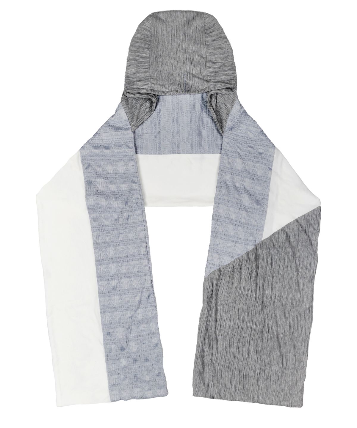 알에스에스씨(RSSC) CRINKLE MIX HOOD MUFFLER - GRAY