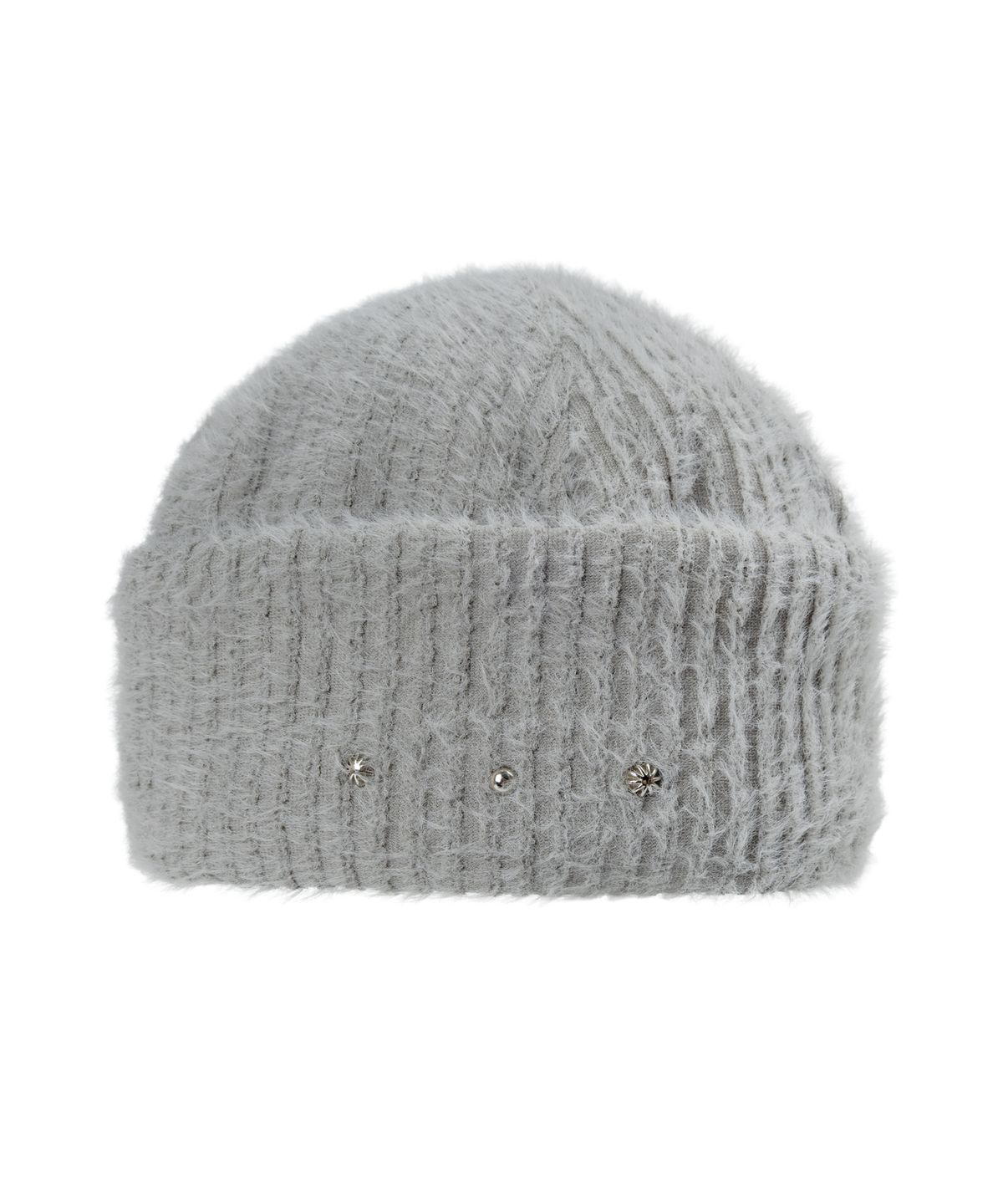 알에스에스씨(RSSC) RIVET HAIRY KNIT BEANIE - GRAY