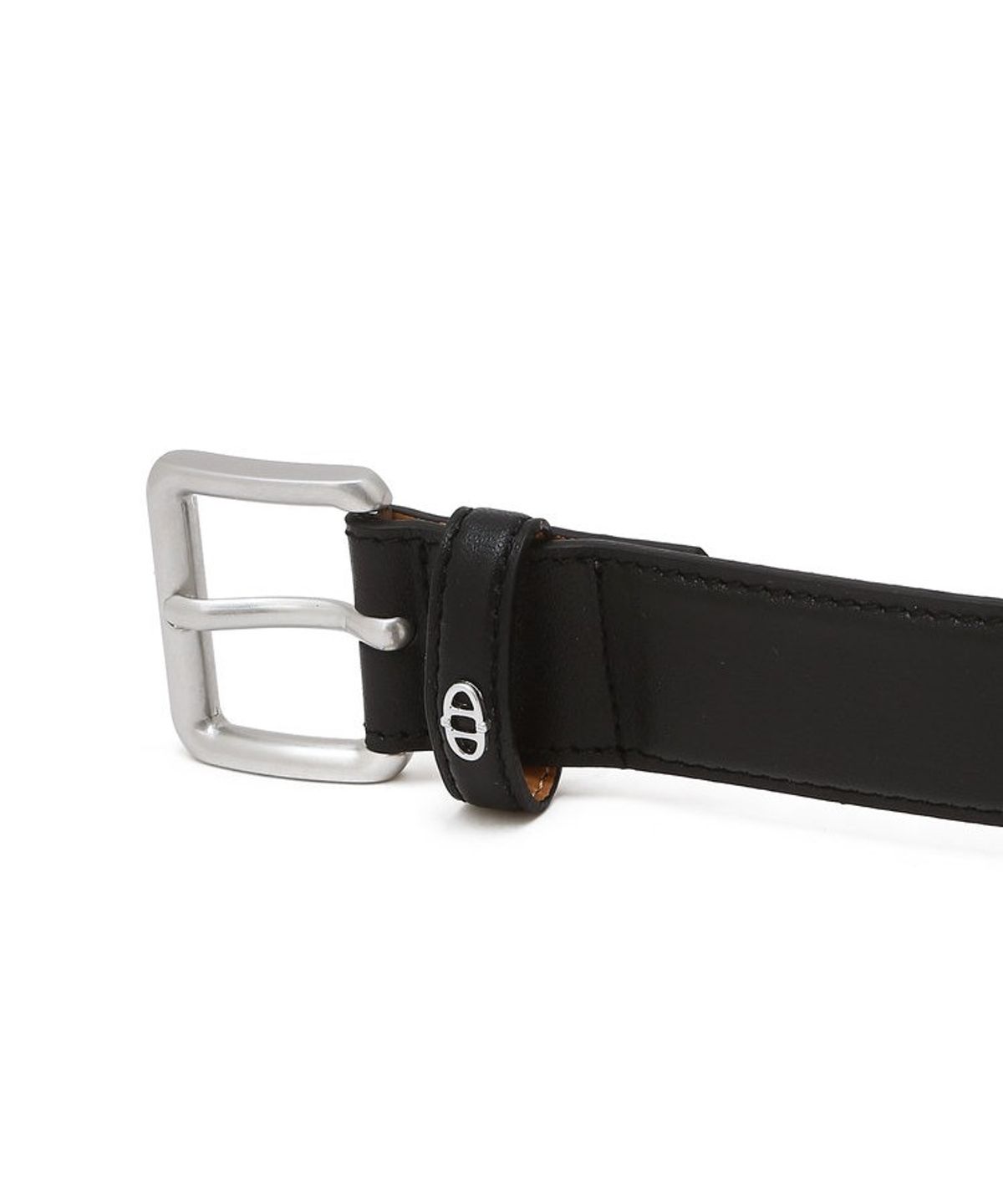 아떼 바네사브루노(ATHE VANESSABRUNO) 30mm 블랙 스퀘어 레더 벨트 AABE6F103BK
