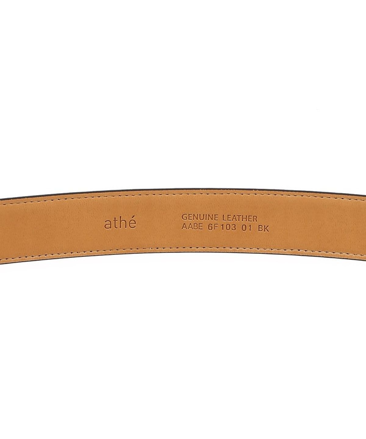아떼 바네사브루노(ATHE VANESSABRUNO) 30mm 블랙 스퀘어 레더 벨트 AABE6F103BK