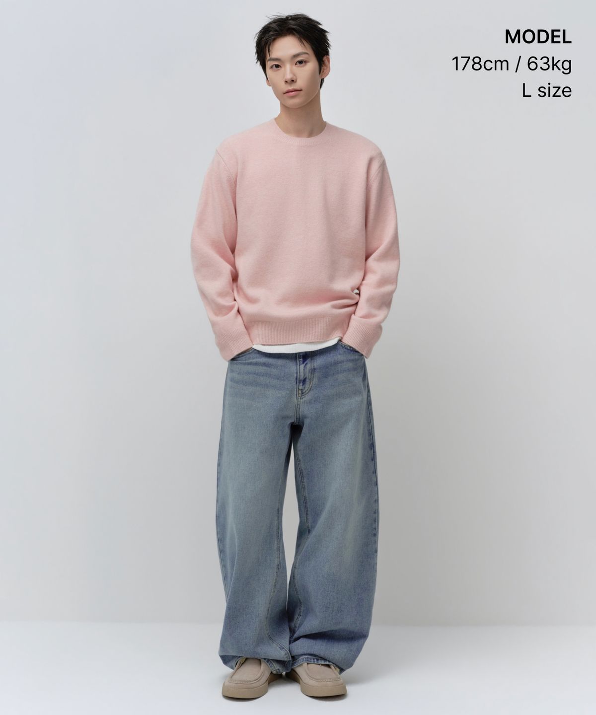 무신사 스탠다드(MUSINSA STANDARD) 에센셜 크루 넥 니트 (10 colors)