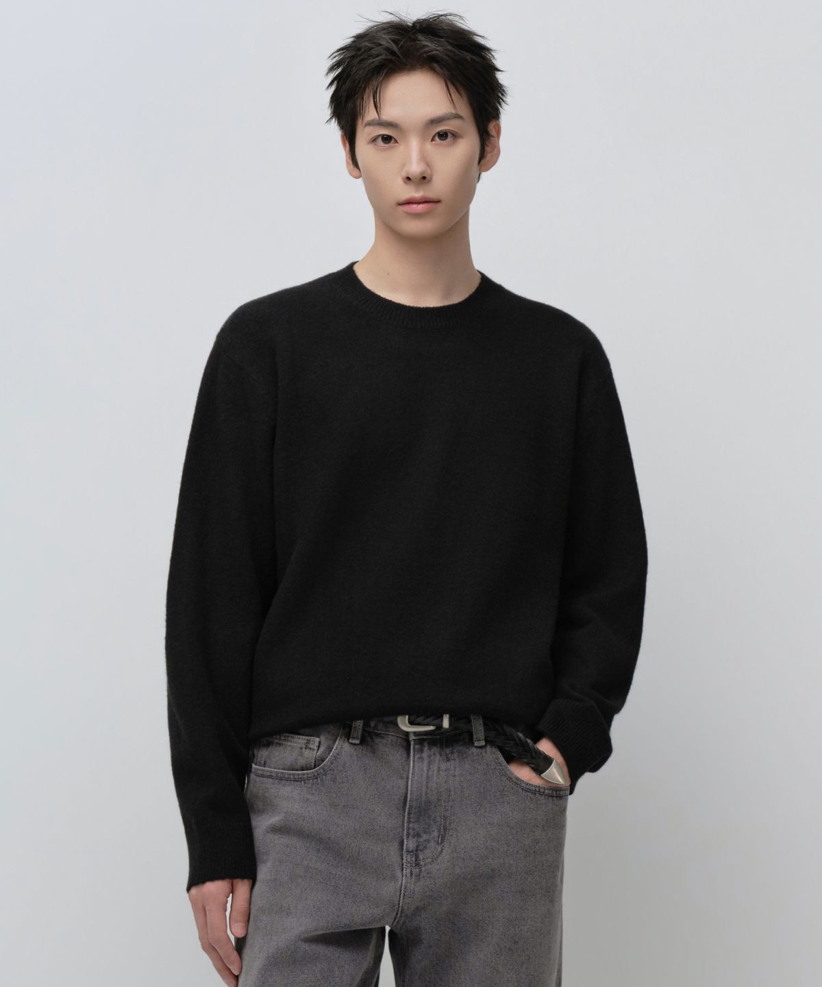 무신사 스탠다드(MUSINSA STANDARD) 에센셜 크루 넥 니트 (10 colors)