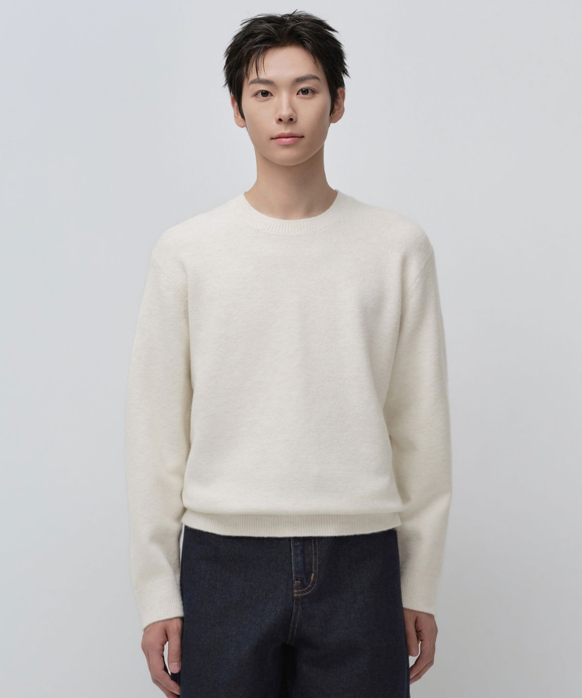 무신사 스탠다드(MUSINSA STANDARD) 에센셜 크루 넥 니트 (10 colors)