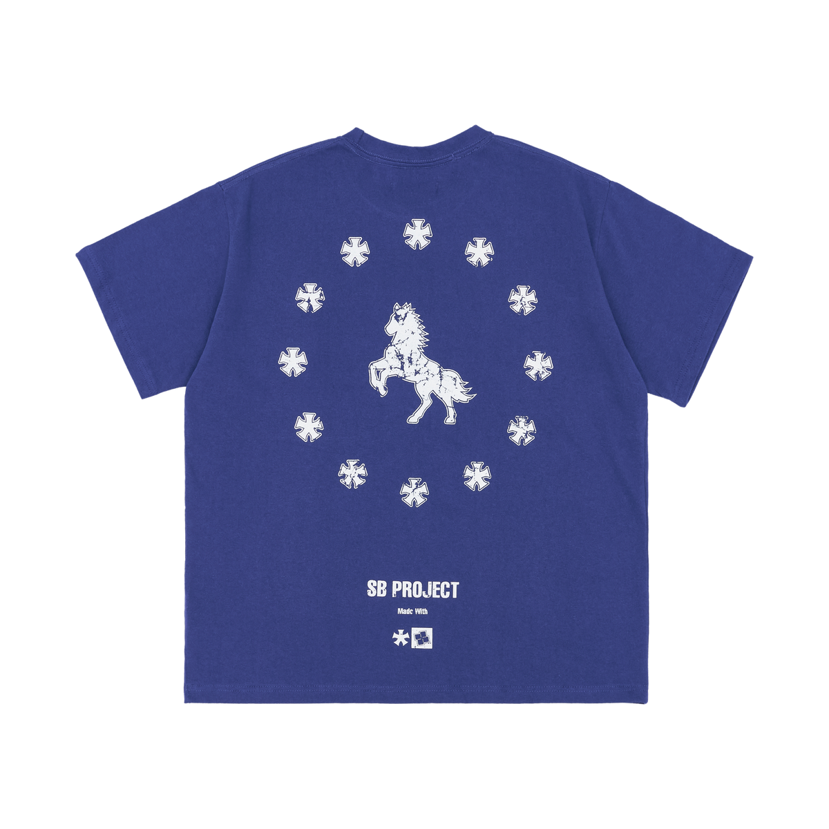 노쿨러스(NOSCOULEURS) WORKMARK T-SHIRT BLUE