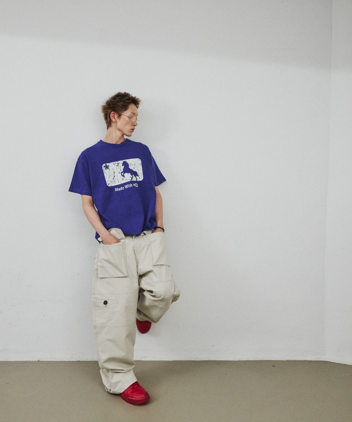 노쿨러스(NOSCOULEURS) HAMMER DOCK PANTS LIGHT GREY