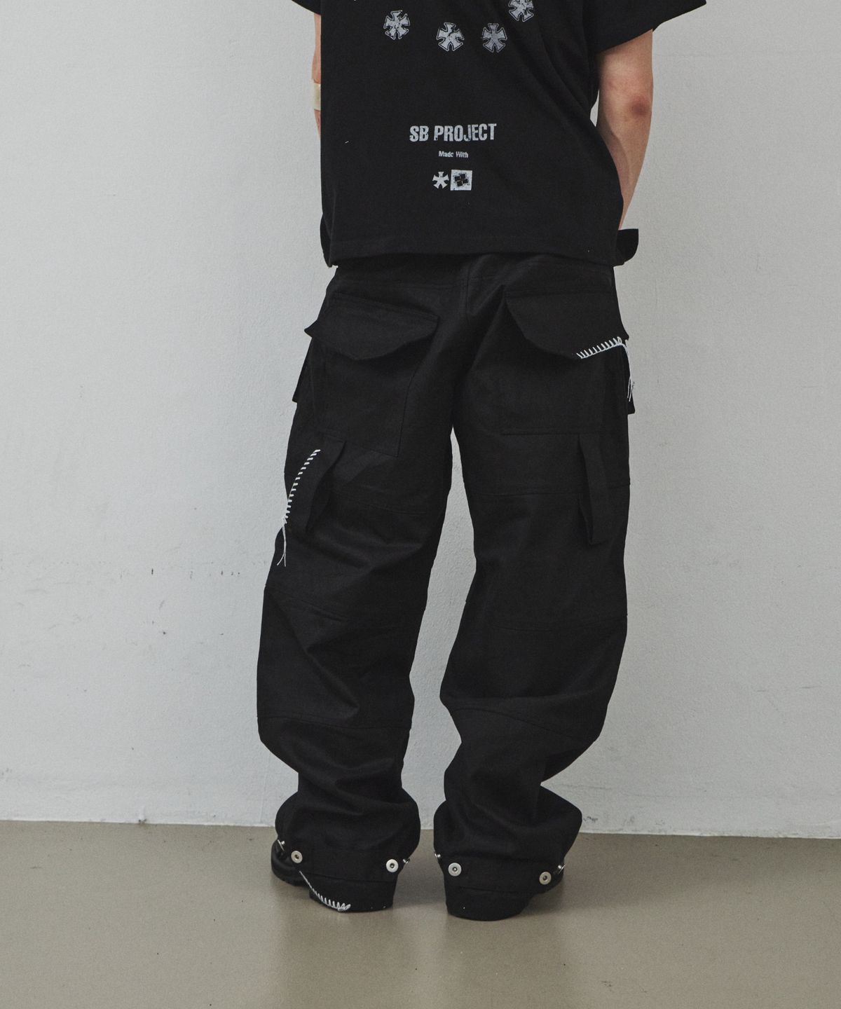 노쿨러스(NOSCOULEURS) HAMMER DOCK PANTS BLACK