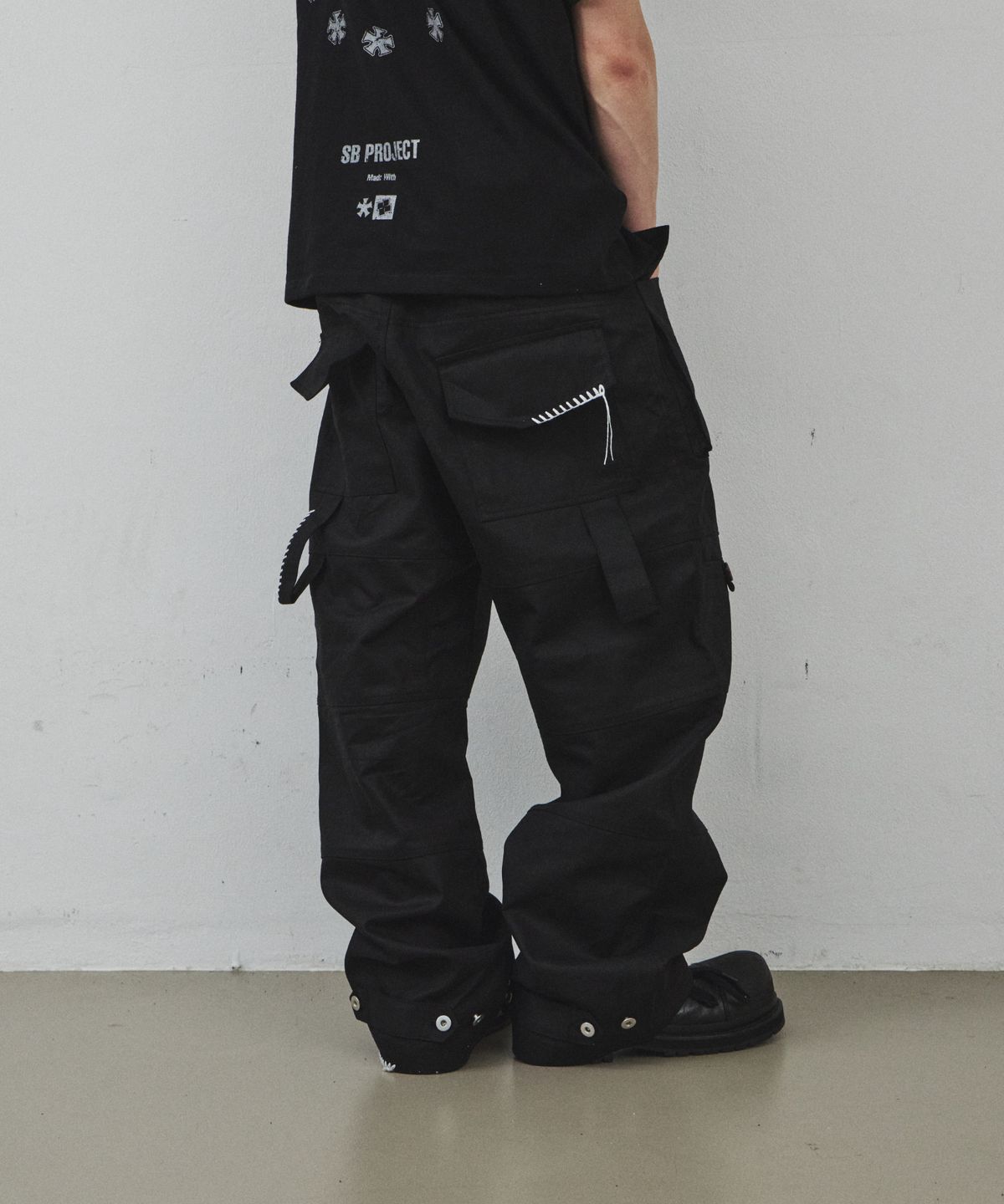 노쿨러스(NOSCOULEURS) HAMMER DOCK PANTS BLACK