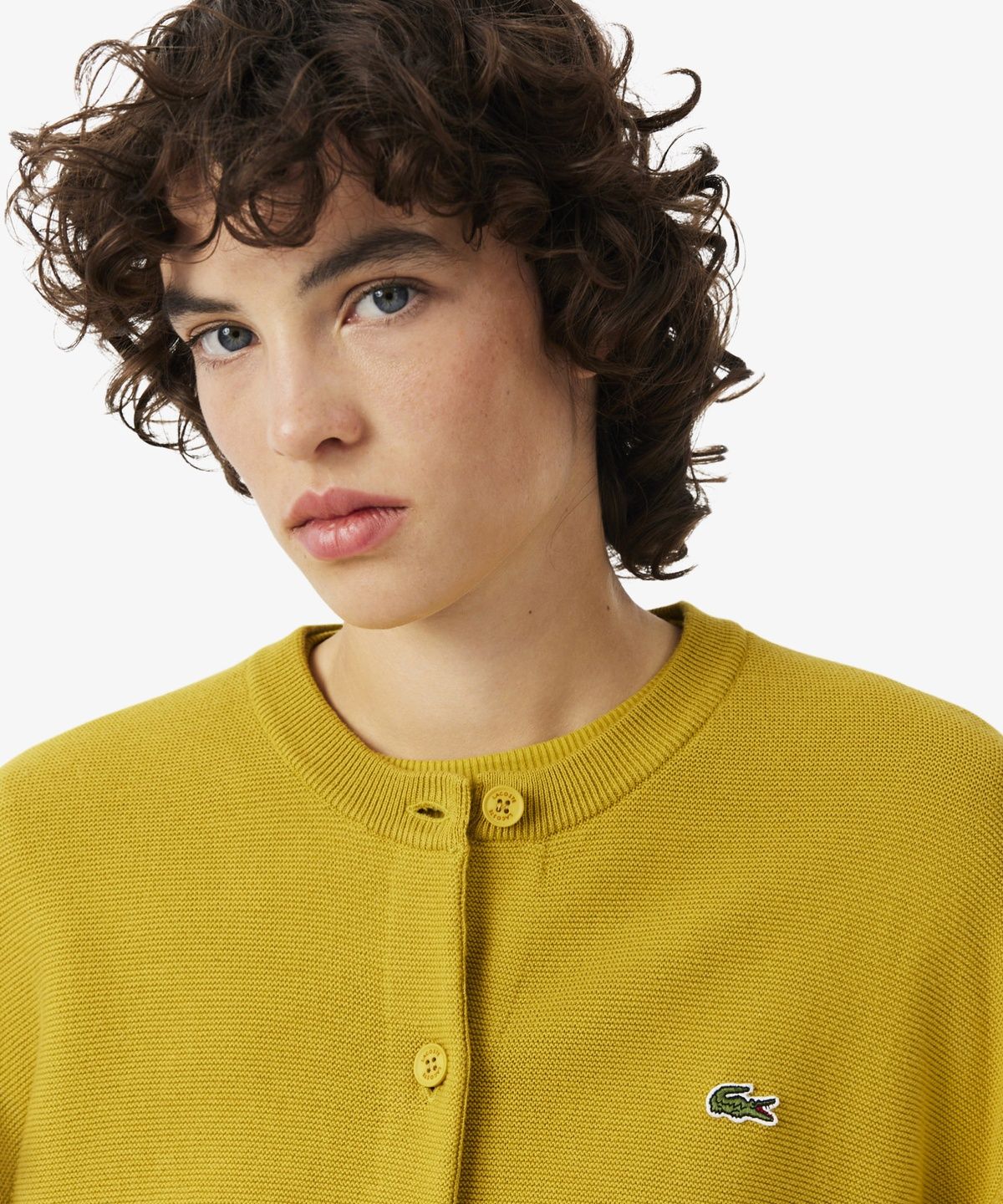 라코스테(LACOSTE) 여성 링스링스 반팔 가디건 AF8244-56N 5AI