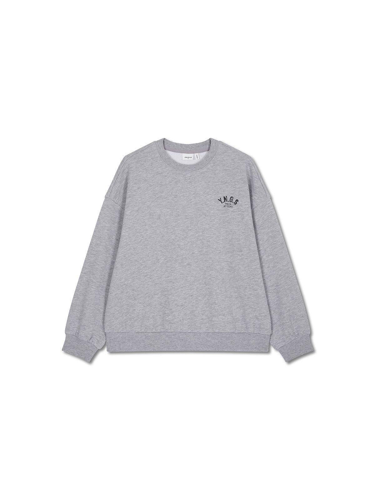 폴햄키즈(POLHAM KIDS) 영스터유니 테리 스몰로고 루즈핏 맨투맨 F_PKG4TR3712