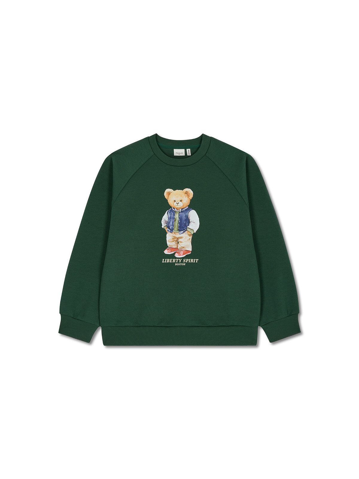 폴햄키즈(POLHAM KIDS) 시그니처유니 더블니트 레귤러핏 맨투맨_PKG3TR3011
