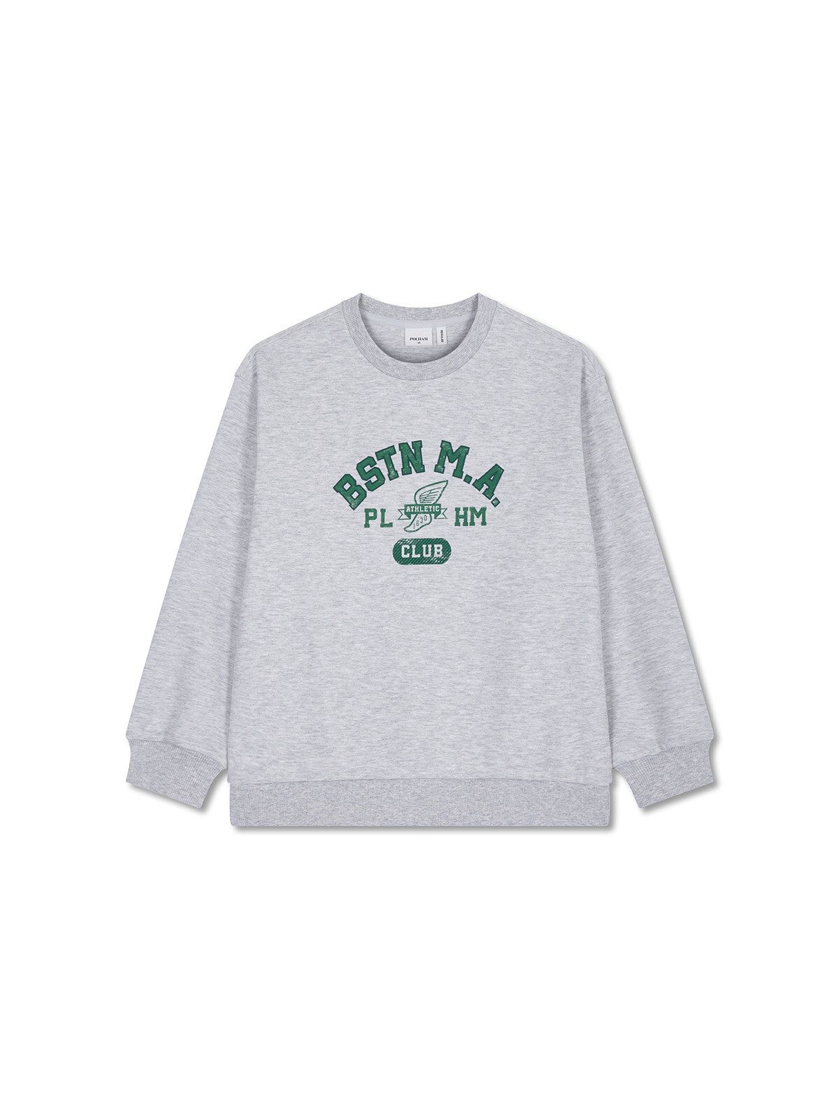 폴햄키즈(POLHAM KIDS) 시그니처유니 더블니트 레귤러핏 맨투맨_PKG3TR3011