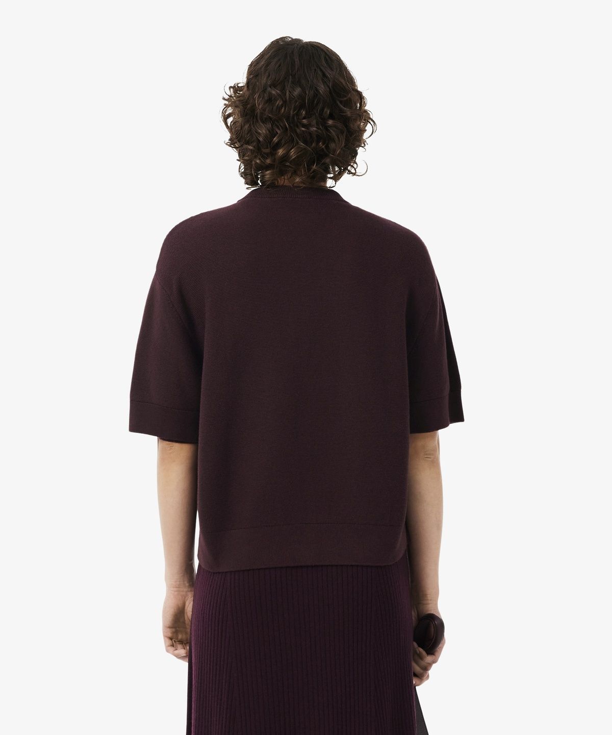 라코스테(LACOSTE) 여성 링스링스 반팔 가디건 AF8244-56N 3KE
