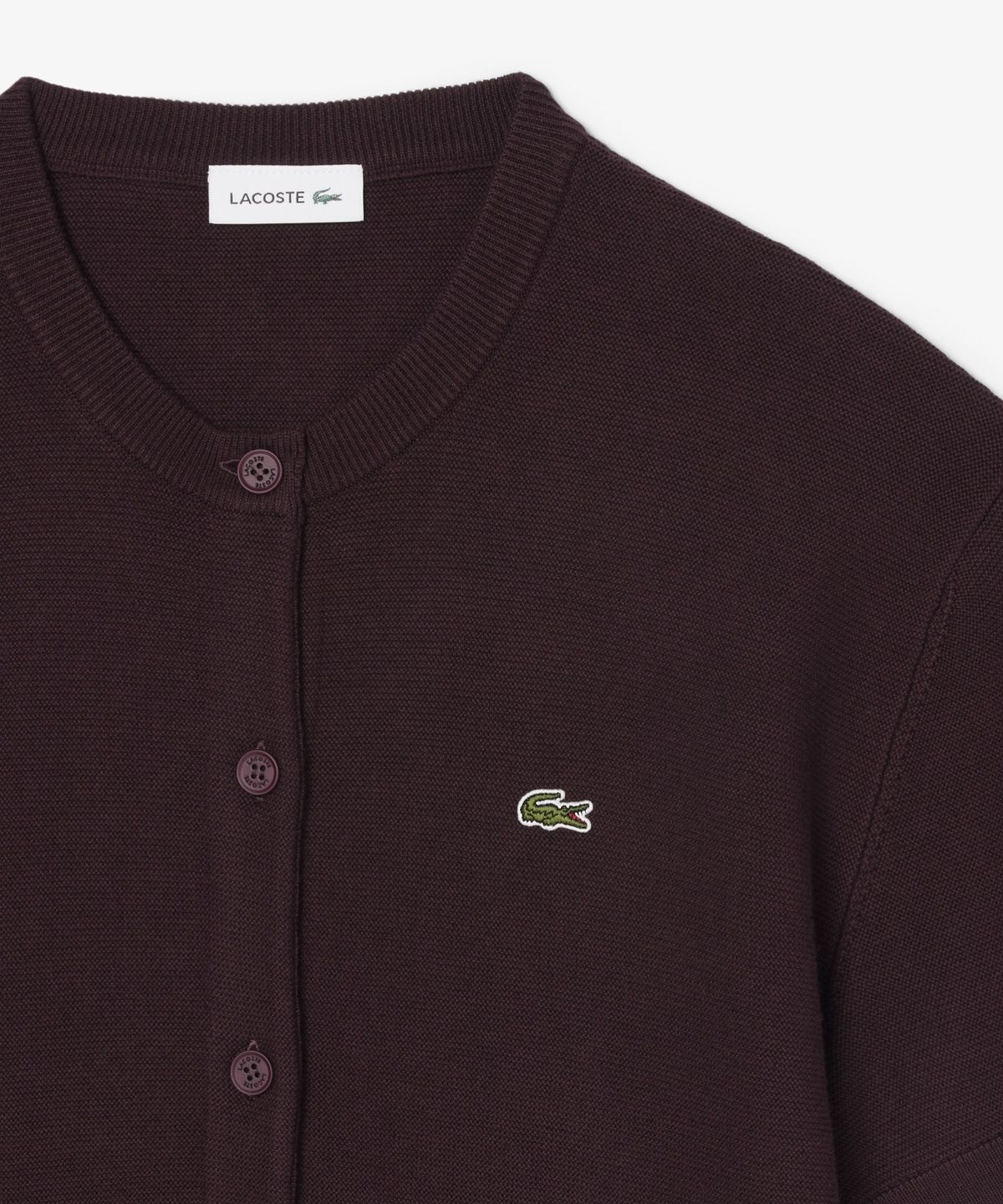 라코스테(LACOSTE) 여성 링스링스 반팔 가디건 AF8244-56N 3KE