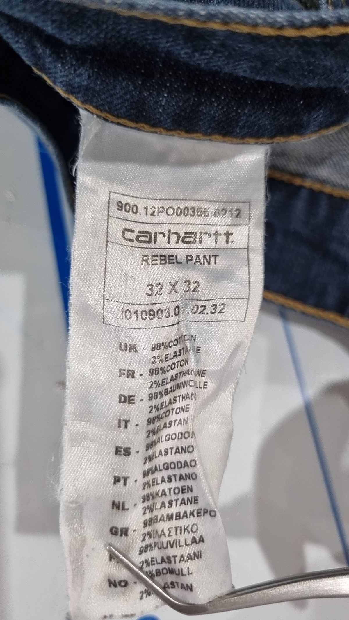 칼하트WIP(CARHARTT WIP) 청/데님 팬츠 M