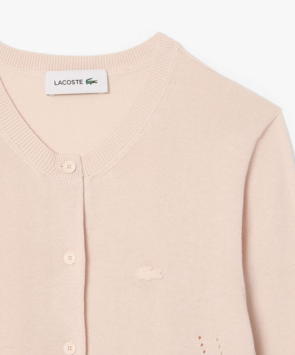 라코스테(LACOSTE) 여성 라이트 코튼 크루넥 가디건 AF5023-56N N6I
