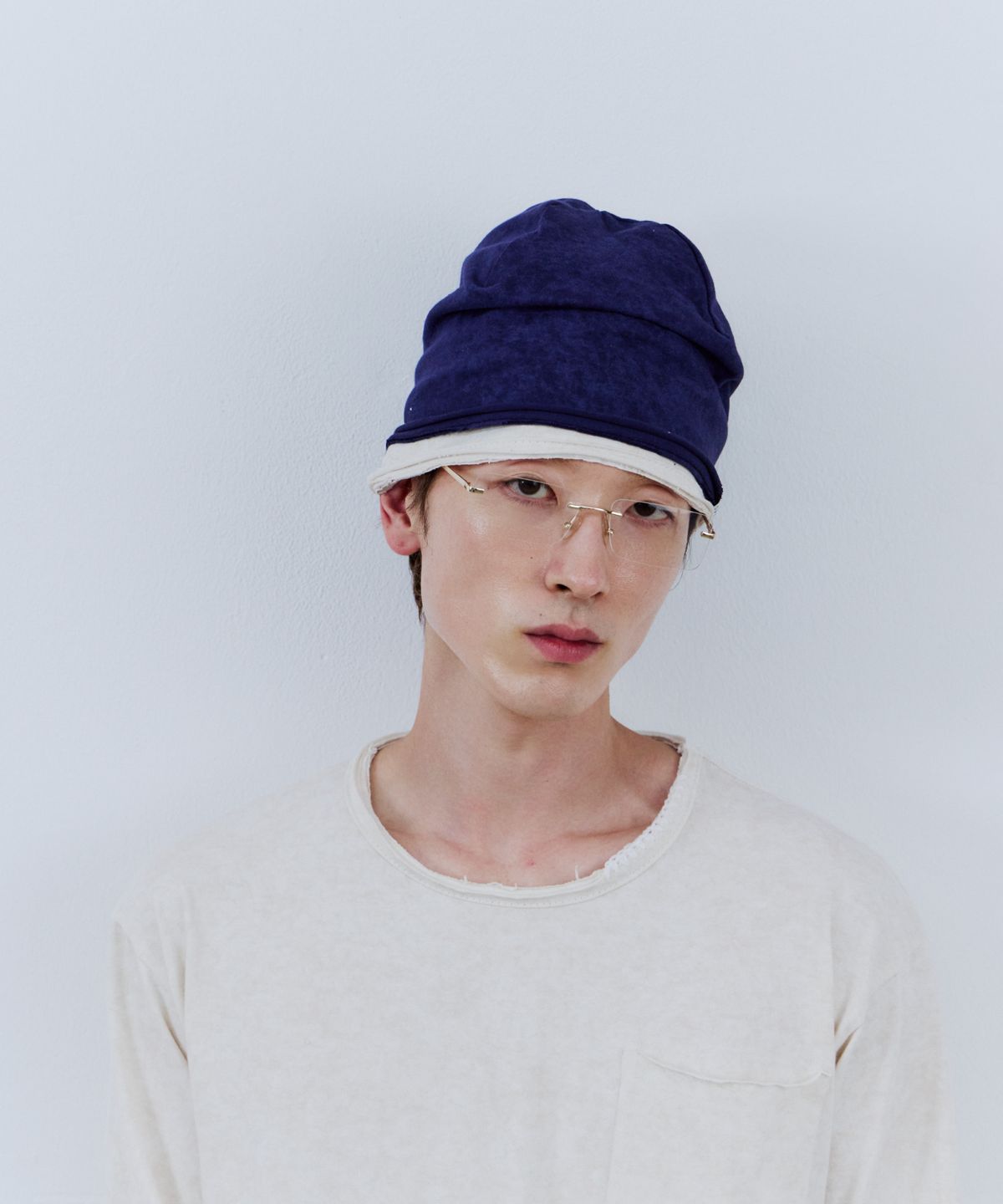 노쿨러스(NOSCOULEURS) UL COTTON BEANIE 03 BLUE