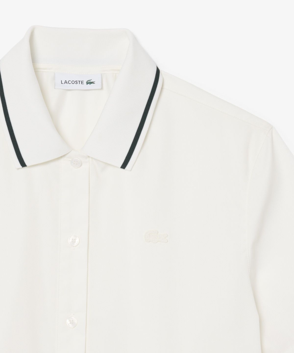 라코스테(LACOSTE) 여성 카라넥 포인트 반팔 셔츠 CF8478-56N 70V