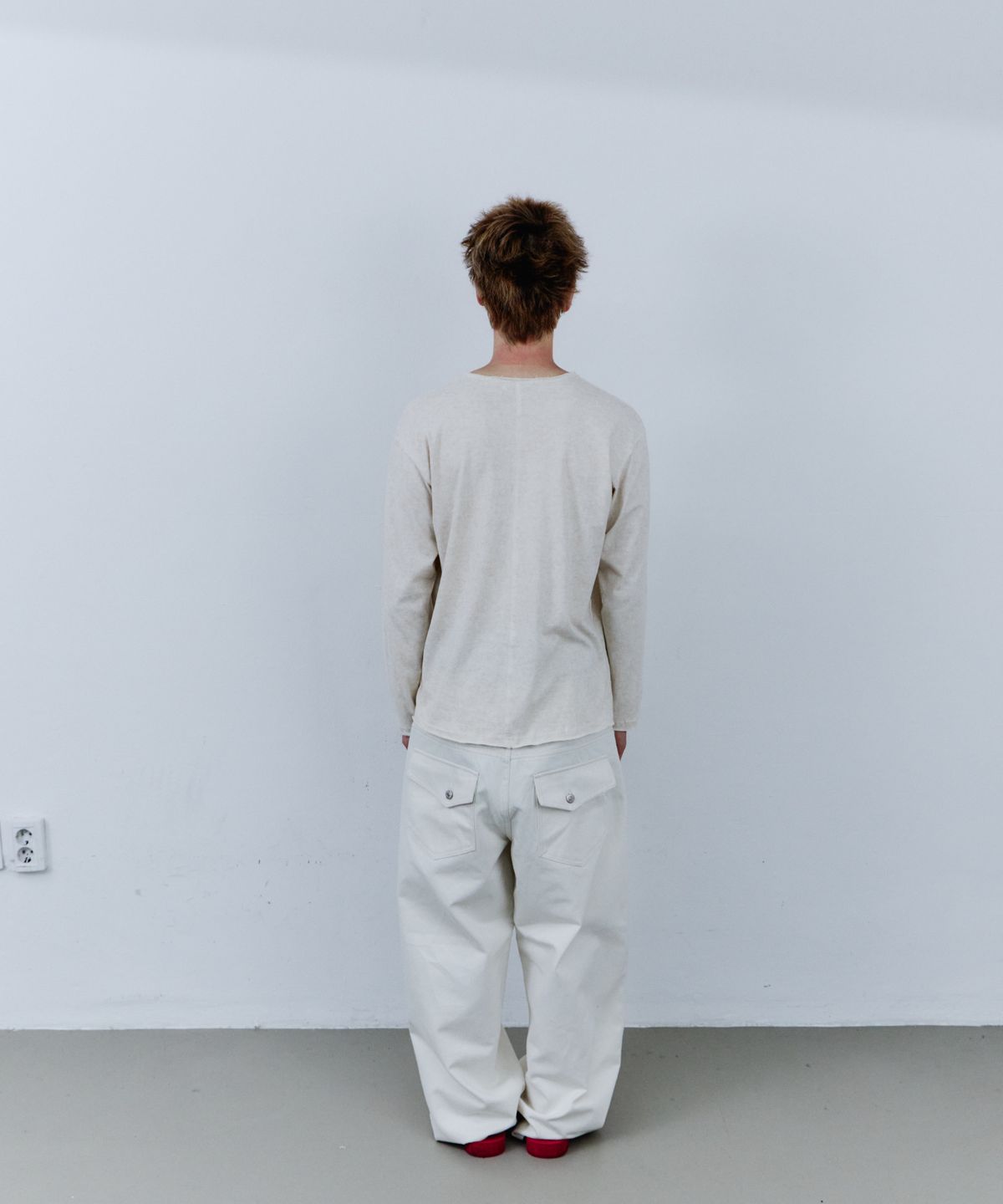 노쿨러스(NOSCOULEURS) UL LS T-SHIRT 09 CREAM
