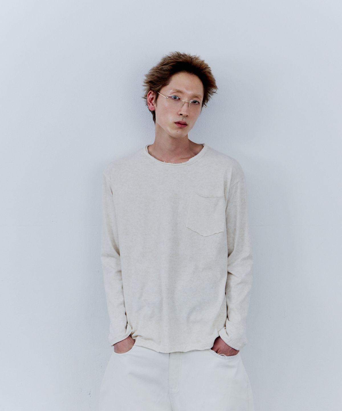 노쿨러스(NOSCOULEURS) UL LS T-SHIRT 09 CREAM