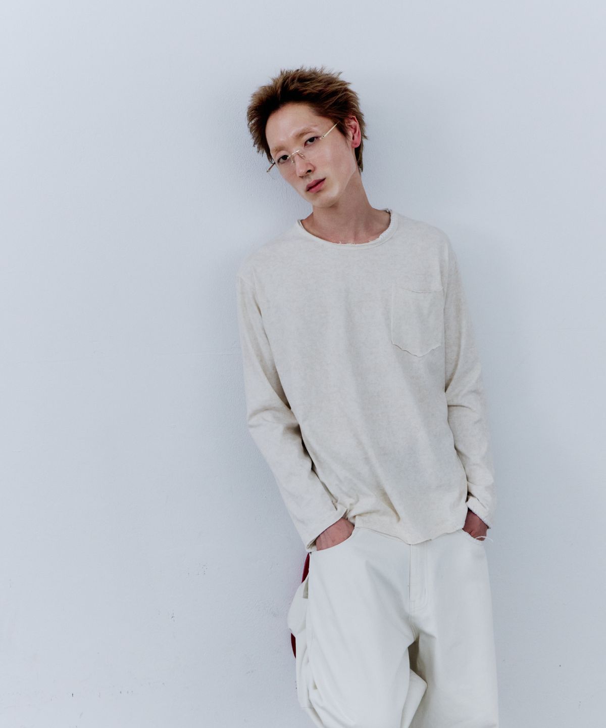 노쿨러스(NOSCOULEURS) UL LS T-SHIRT 09 CREAM