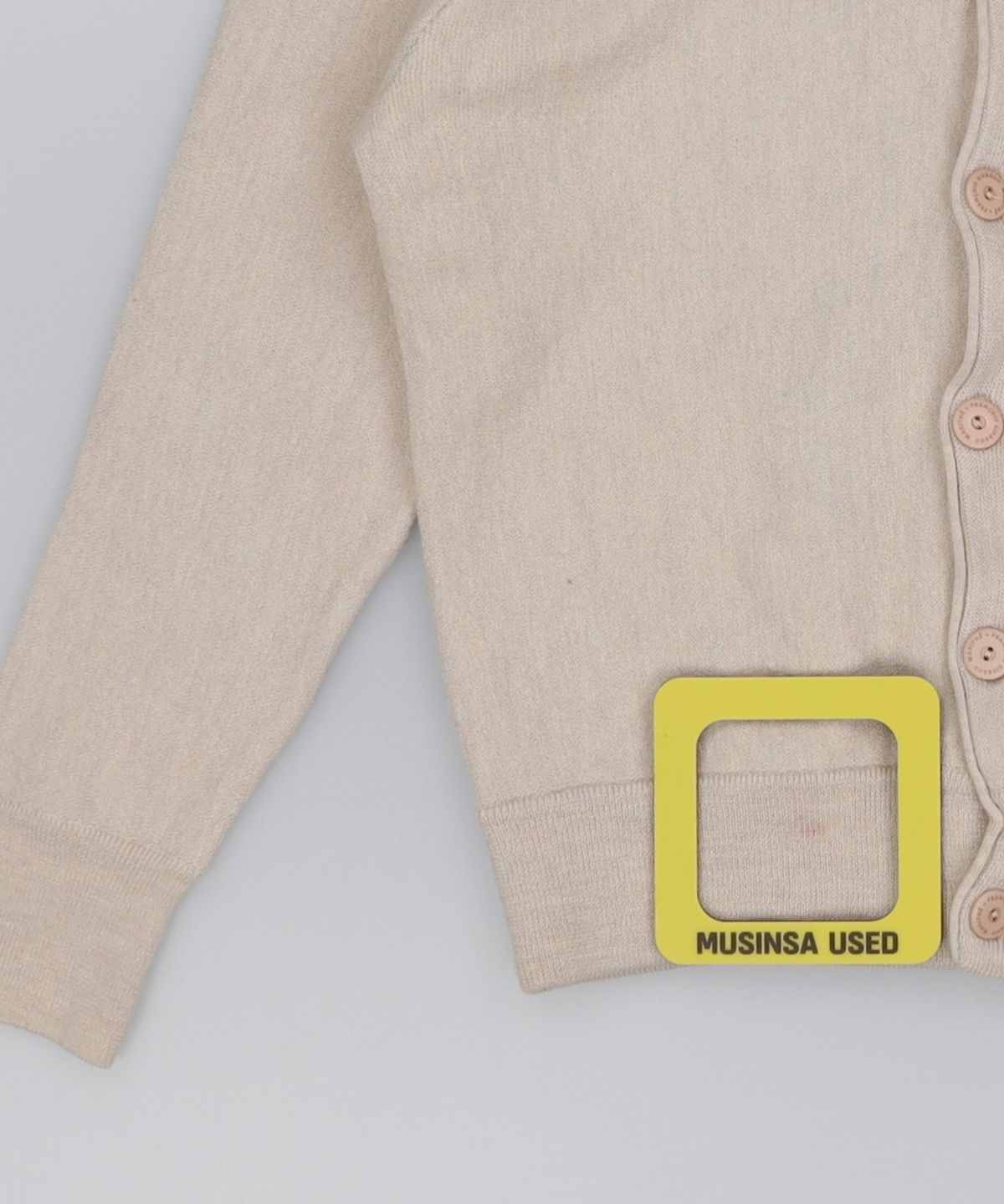마리떼 프랑소와 저버(MARITHÉ + FRANҪOIS GIRBAUD) V NECK MERINO WOOL CARDIGAN oatmeal M