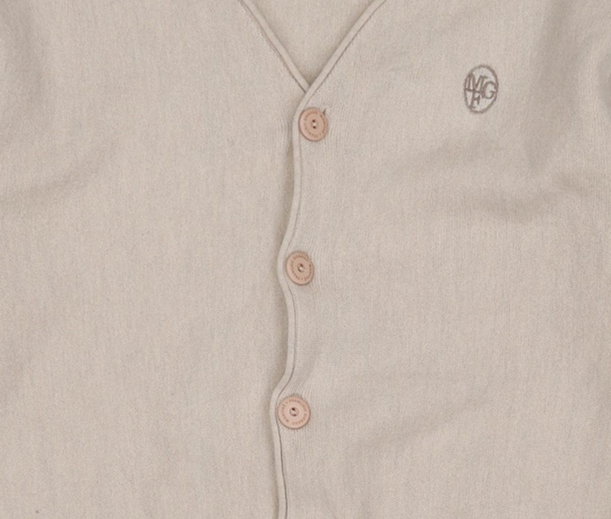 마리떼 프랑소와 저버(MARITHÉ + FRANҪOIS GIRBAUD) V NECK MERINO WOOL CARDIGAN oatmeal M