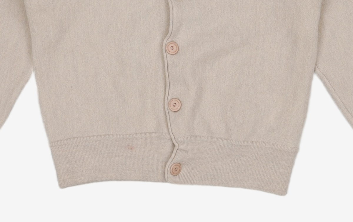 마리떼 프랑소와 저버(MARITHÉ + FRANҪOIS GIRBAUD) V NECK MERINO WOOL CARDIGAN oatmeal M