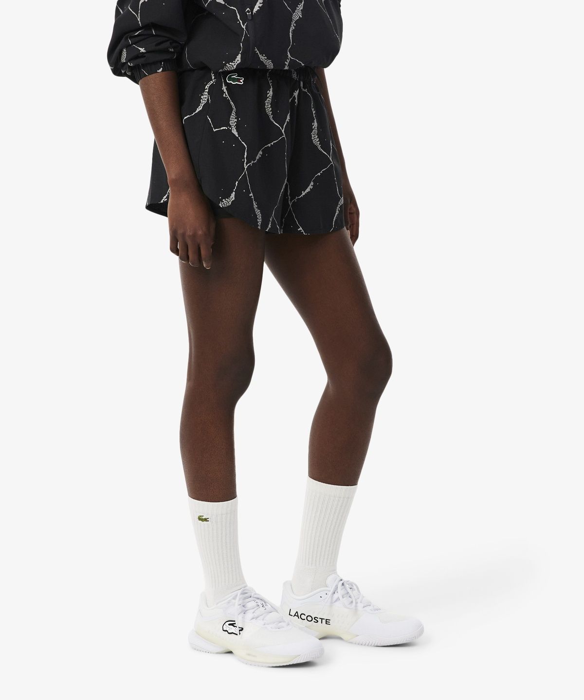 라코스테(LACOSTE) 여성 테니스 패턴 쇼츠 GF6845-56N C31