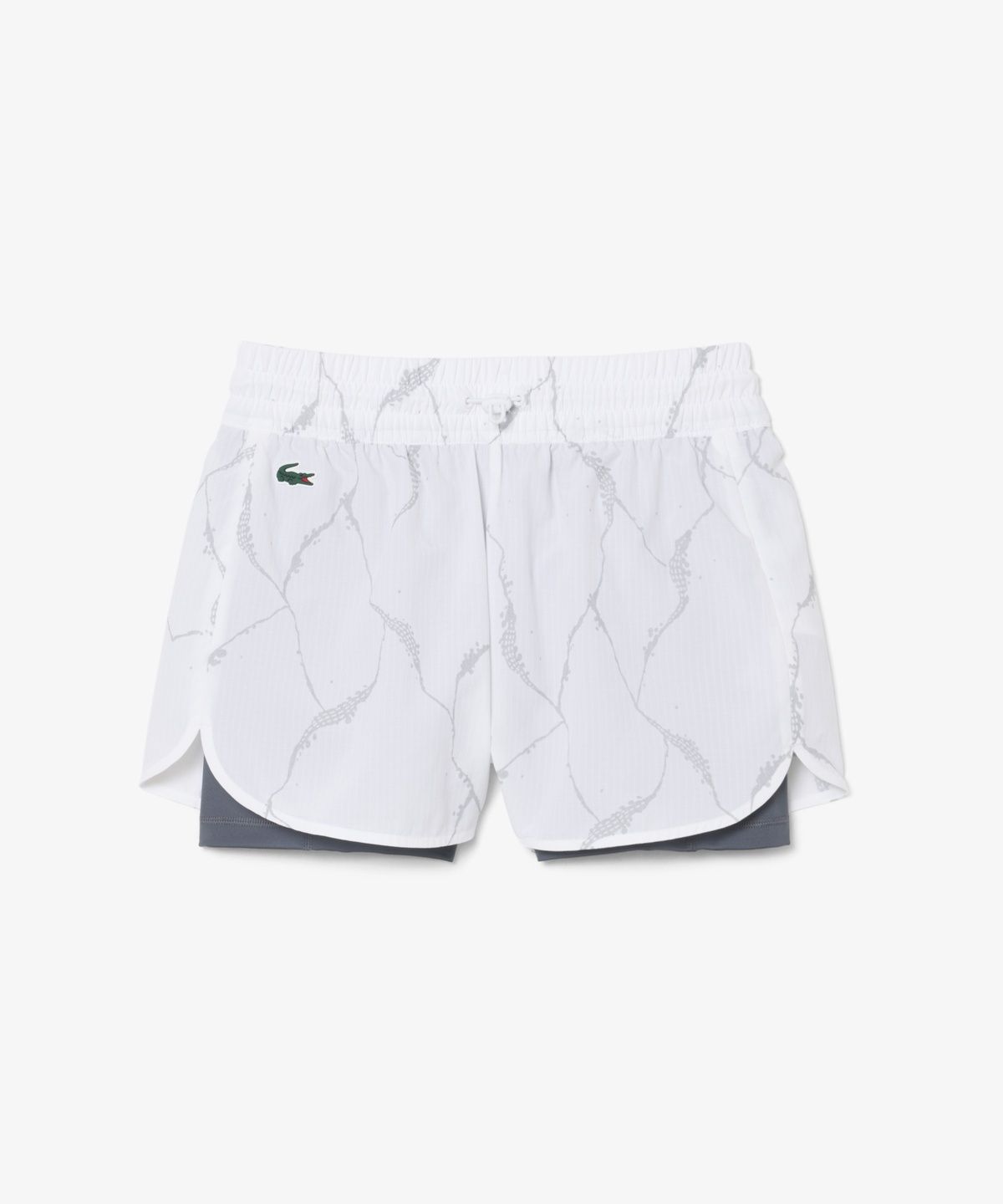라코스테(LACOSTE) 여성 테니스 패턴 쇼츠 GF6845-56N Z13