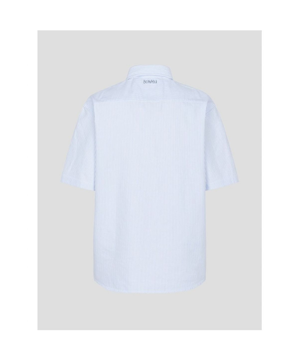 빈폴 멘(BEANPOLE MEN) [정희기] 스트라이프 반소매 셔츠  스카이 블루