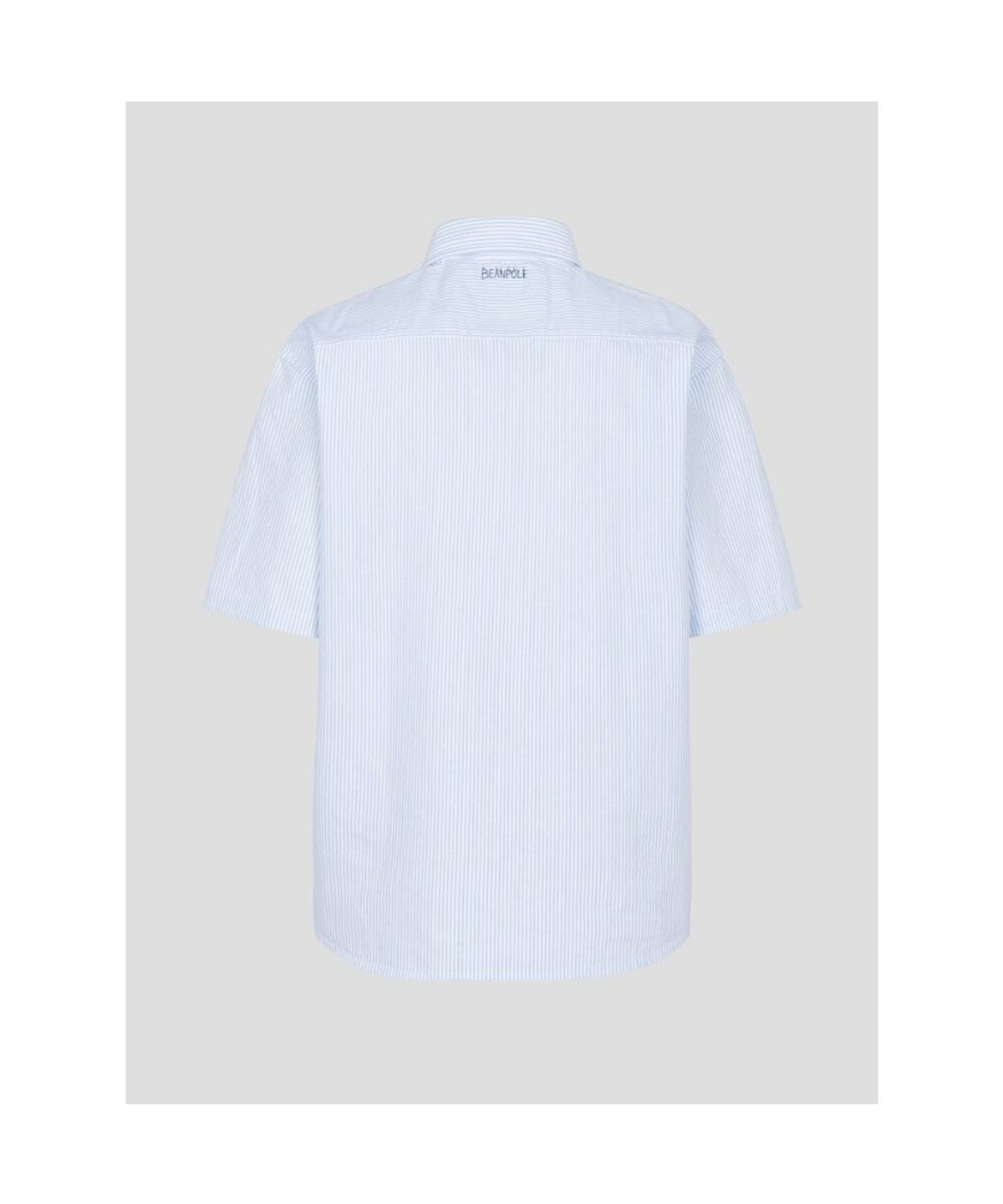 빈폴 멘(BEANPOLE MEN) [정희기] 스트라이프 반소매 셔츠  스카이 블루