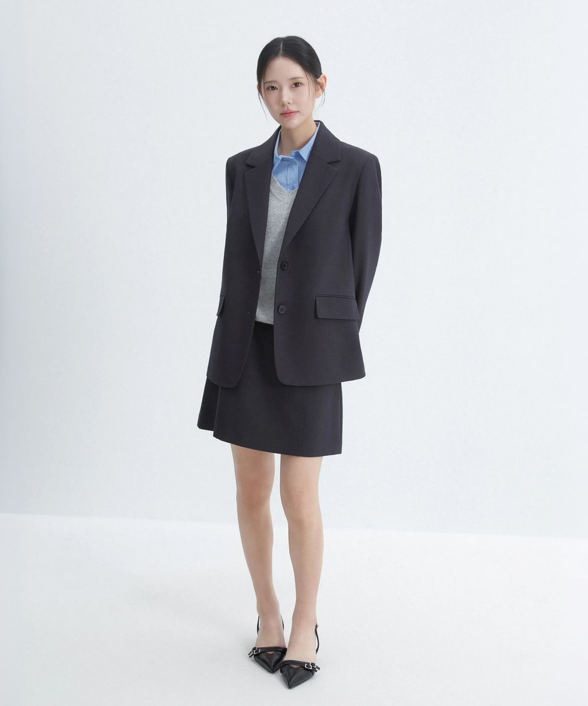 로엠(ROEM) A라인 미니스커트 (세트) RMWHG49R55