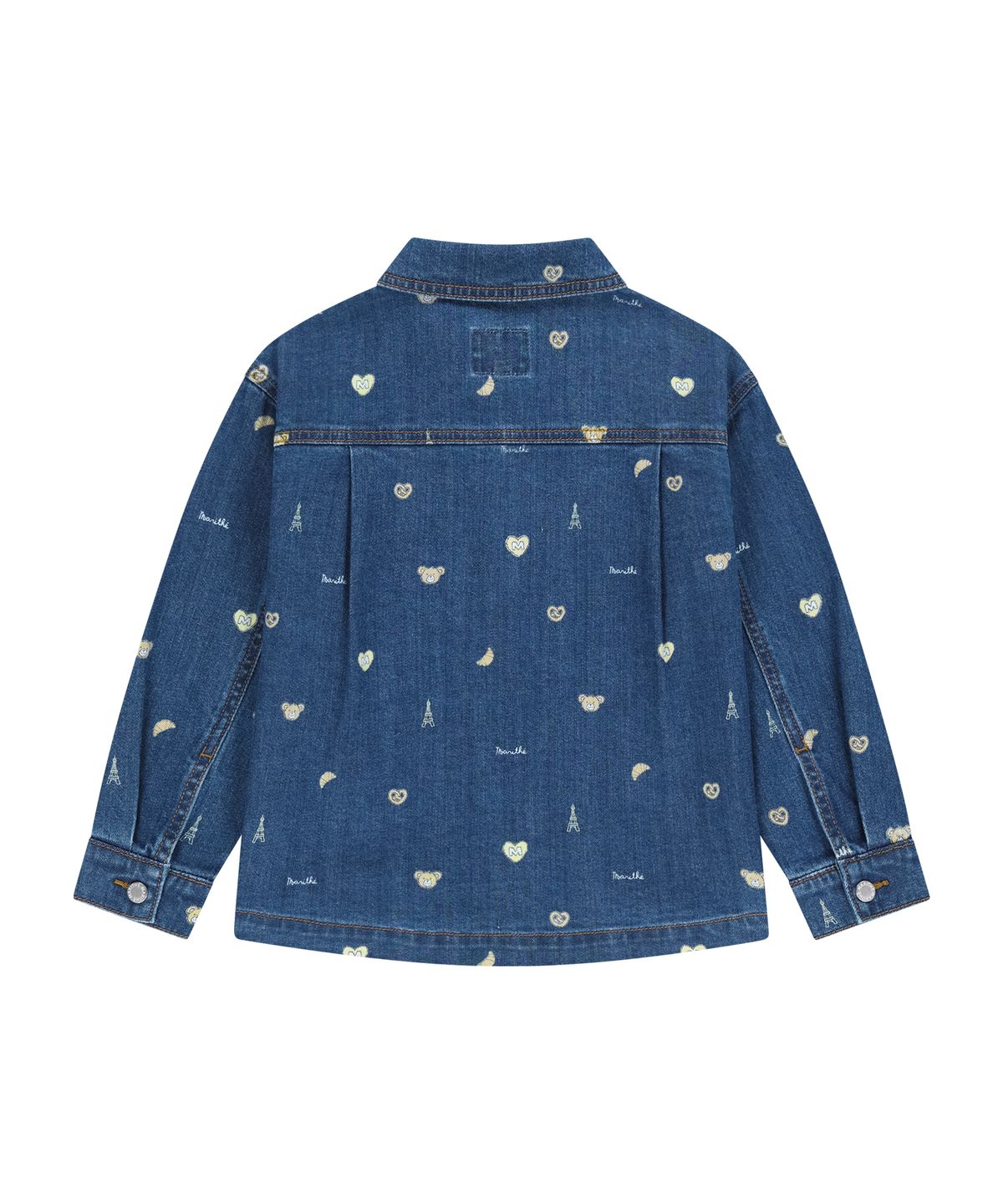마리떼 키즈(MARITHÉ KIDS) KIDS PRINTED DENIM JACKET dark blue